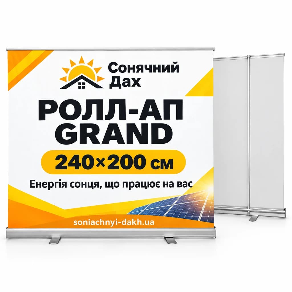 Ролл-ап Grand: конструкція з друком, Prime Stand