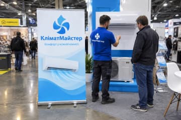 Рол-ап Prime 100×200 см на стенді КліматМайстер на виставці інженерних рішень.