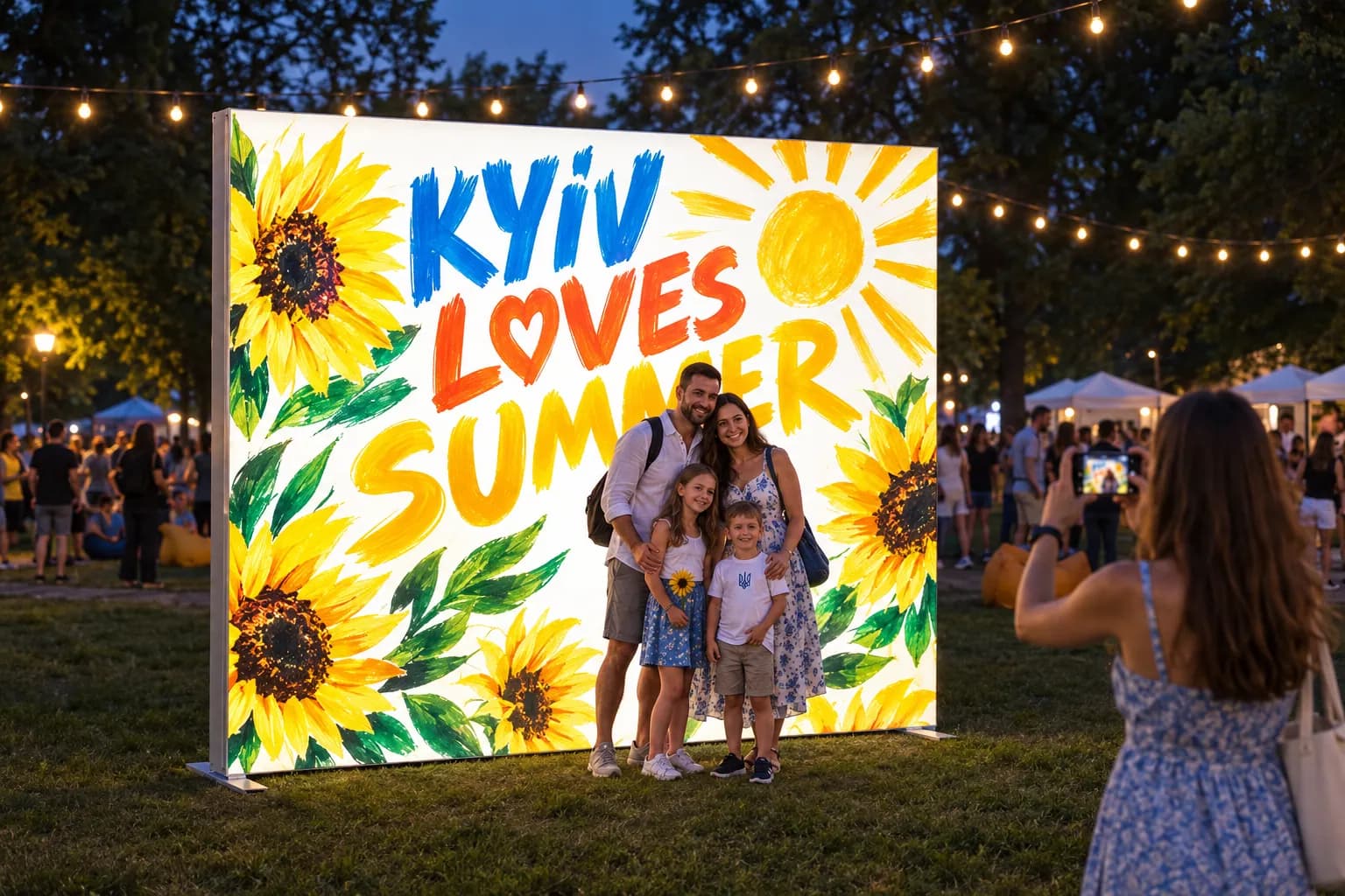 LED фотозона 3×2,5 м на міському фестивалі в парку